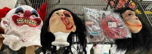 DESCRIPTION (5) ASSORTED FULL HEAD RUBBER MASKS. THIS LOT IS: ONE MONEY QTY 1