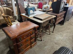 DESCRIPTION (1) LOT OF ASSORTED DRESSERS AND STANDS/ THIS LOT IS: ONE MONEY QTY 1