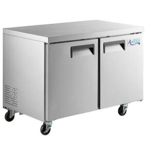 AVANTCO 48" TWO DOOR UNDER COUNTER REFRIGERATOR.