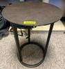 18" METAL END TABLE/