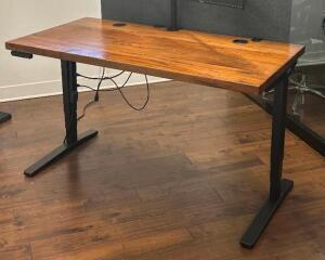 5' X 30" ADJUSTABLE HEIGHT COMPUTER DESK