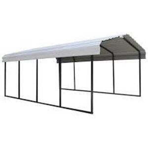 DESCRIPTION: (1) CARPORT BRAND/MODEL: ARROW INFORMATION: EGGSHELL METAL SIZE: 12' W X 20' L X 7' H RETAIL$: $1709.00 EA QTY: 1