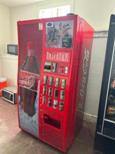 COCA COLA BRANDING BEVERAGE VENDING MACHINE