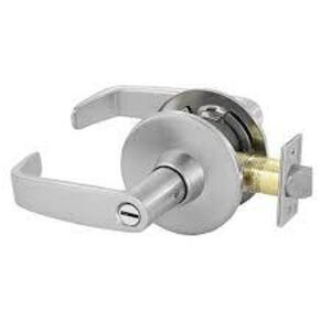 DESCRIPTION: (1) LEVER DOOR KNOB KITBRAND/MODEL: SARGENT #11U65INFORMATION: BRUSHED STAINLESS STEEL, NO KEYS INCLUDED, NO PINS IN LOCK CYLINDERRETAIL$: $444.23 EAQTY: 1