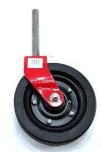 DESCRIPTION: (2) FORK ASSEMBLY WHEELS WITH CASTERS BRAND/MODEL: LYNCH #084033 INFORMATION: RED SIZE: 13 MM AXLE RETAIL$: $44.99 EA QTY: 2