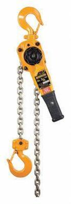 DESCRIPTION: (1) LEVER OPERATED CHAIN HOIST WITH SLIP CLUTCH BRAND/MODEL: HARRINGTON #L5LB008-SC-10 INFORMATION: YELLOW SIZE: 3/4 TON RETAIL$: $766.99