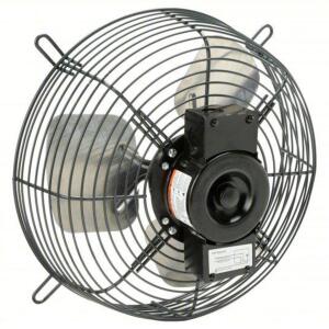 DESCRIPTION: (1) EXHAUST FAN BRAND/MODEL: DAYTON/484X53 INFORMATION: GUARD-MOUNTED/440-830 CFM SIZE: 12"BLADE DIA X 6"MAX DEPTH X 13-5/8"OUTSIDE DIA R