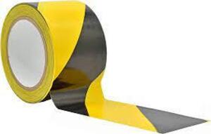 DESCRIPTION: (24) ROLLS OF CAUTION TAPE BRAND/MODEL: AISLE MARK INFORMATION: YELLOW AND BLACK SIZE: 6 MIL RETAIL$: $36.00 EA QTY: 24