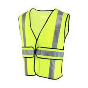 DESCRIPTION: (5) SAFETY VESTS BRAND/MODEL: CONCERN FOR SAFETY INFORMATION: HI VIZ YELLOW SIZE: WW RETAIL$: $16.99 EA QTY: 5