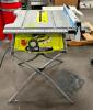 10" COMPACT PORTABLE CORDED JOBSITE TABLE SAW WITH FOLDING STAND