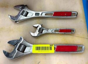 (3) CRESCENT WRENCHES