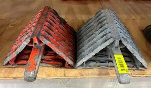 (2) METAL WHEEL CHOCKS