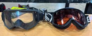 (2) SKIING GOGGLES