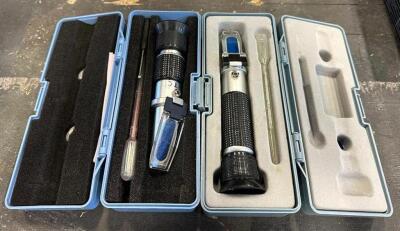 (2) REFRACTOMETERS WITH CASES