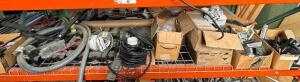 ASSORTED ELECTRICAL HARDWARE, CONDUIT, ETC. ON SHELF