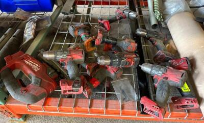 ASSORTED CORDLESS TOOLS AS SHOWN