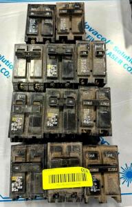 (11) ASSORTED DOUBLE BREAKER SWITCHES