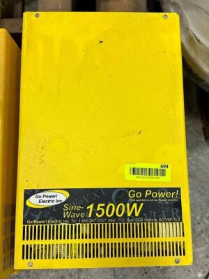 (2) 1500W POWER INVERTERS