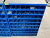 FASTENAL 34" X 12" X 42" METAL HARDWARE BIN W/ CONTENTS.