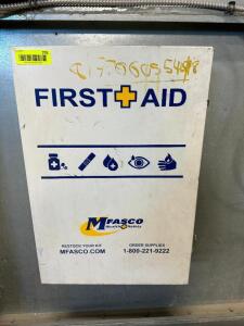 WALL MOUNTED FIRST AID KIT.