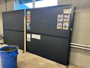 (2) 8' X 8' PUSH PIN PLANNING BOARDS