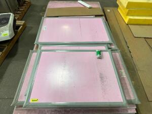 PALLET OF ASSORTED SIZE FOOD TRUCK INTERIOR PANELS.