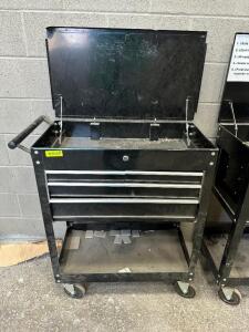 WATERLOO 34" FOUR DRAWER METAL TOOL CART