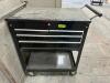 WATERLOO 34" FOUR DRAWER METAL TOOL CART