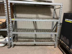 72" X 24" FOUR TIER METAL SHELF