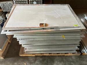 (1) PALLET OF FOOD TRUCK INTERIOR PANELS AND HATCH DOORS.