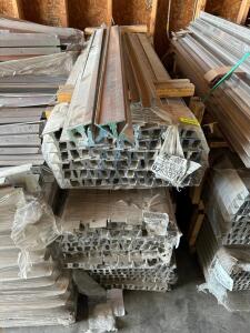 (1) PALLET OF FOOD 50" ALUMINUM SHELVING BRACKETS