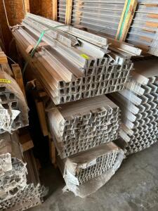 (1) PALLET OF FOOD 50" ALUMINUM SHELVING BRACKETS