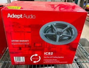 ADEPT AUDIO IC82 CEILING SPEAKER (1) IN BOX