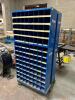 FASTENAL 112 BIN ROLL ABOUT METAL HARDWARE BIN ORGANIZER.