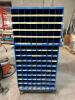 FASTENAL 112 BIN ROLL ABOUT METAL HARDWARE BIN ORGANIZER. - 2