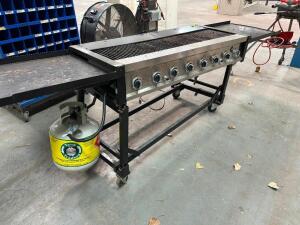 EIGHT BURNER EVENT BBQ GRILL ( PROPANE W/ TANK.)