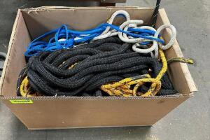 (1) BOX OF ASSORTED ROPE AND LINE