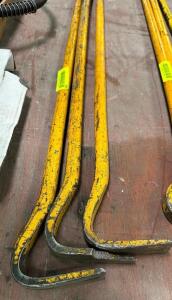 (3) LONG HANDLE PRY BARS.