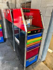 (3) SNAP-ON SEVEN DRAWER TOOL ORGANIZER CABINETS.