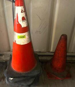 (5) ASSORTED TRAFFIC CONES.