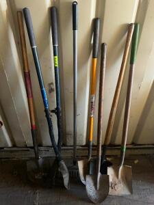 (8) ASSORTED LONG HANDLED TOOLS