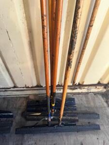 (7) LONG HANDLE ROOFING SQUEEGEES