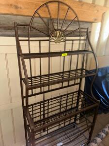 30" WROUGHT IRON BAKERS RACK SHELF