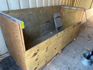 8' WOODEN STORAGE CRATE