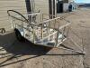 8' SINGLE AXLE CUSTOM BUILT TRAILER FRAME. - 5