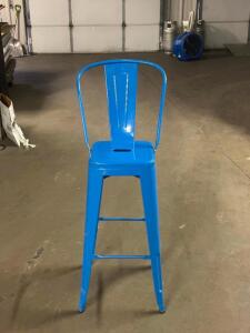 (4) - BLUE DINING CHAIRS