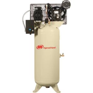 DESCRIPTION: (1) TWO STAGE TYPE 30 AIR COMPRESSOR BRAND/MODEL: INGERSOLL RAND 2340L5 INFORMATION: 60 GALLON 5 HP 460 VOLT 3 PHASE RETAIL$: $1,979.99 Q