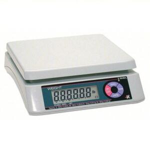 DESCRIPTION: (1) COMPACT BENCH SCALE BRAND/MODEL: ISHIDA #46K649 INFORMATION: WHITE SIZE: 60 LB CAPACITY, 0.05 LB SCALE GRADUATIONS, 11 1/2 IN WEIGHIN