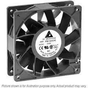 DESCRIPTION: (5) AXIAL FAN BRAND/MODEL: DELTA #PFB1224UHE INFORMATION: BLACK SIZE: 24V RETAIL$: $76.45 EA QTY: 5