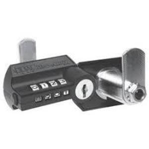 DESCRIPTION: (10) COMBINATION CAM LOCKS BRAND/MODEL: STOCK LOCKS #D8030-MKKD-19 INFORMATION: BLACK FINISH SIZE: KEYED DIFFERENT RETAIL$: $83.49 EA QTY